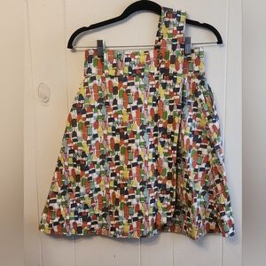 Tiffany Bean Belted Sailor Buoy Print Skirt